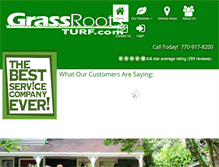 Tablet Screenshot of grassrootsturf.com